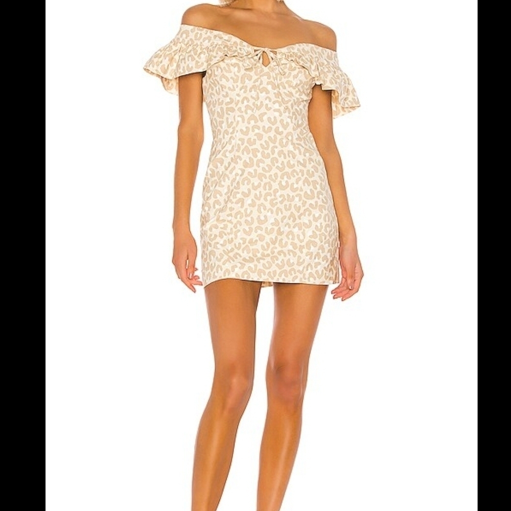 Lpa Verona Cheetah Print Mini Dress Size Medium